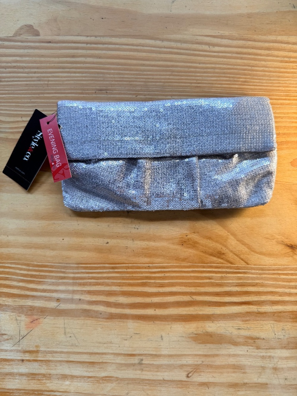 Style & Co. silver sequin evening bag